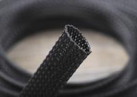 408-205 RS PRO Expandable Braided PET Black Cable Sleeve, 15mm Diameter, 5m Length
