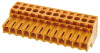 1597460000 Weidmuller, 3.5mm Pitch, BL, 12 Way, Pluggable Terminal Block, Plug, Cable Mount, Screw Down Termination,