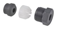 pxp70880507 Bulgin 7000 Series Black, Grey, White, Yellow Thermoplastic Cable Gland Kit, 5mm min., 7mm max., IP66, IP68, IP69K