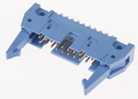 2-5499206-4 TE Connectivity AMP-LATCH Series Straight Through Hole PCB Header, 20 Contact(s), 2.54 mm Pitch, 2 Row, Shrouded