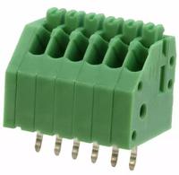 1989780 Phoenix Contact PTSA 0.5/ 6-2.5-F Series PCB Terminal Block, 2.5mm Pitch, Through Hole Mount, 1-Row, Solder Termination