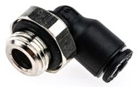 3199-04-10 Legris LF3000 Series Elbow Threaded Adaptor, G 1/8 Male to Push In 4 mm, Threaded-to-Tube Connection Style