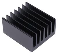 sk100-75-sa Fischer Elektronik Heatsink, Universal Rectangular Alu, 1.9K/W, 75 x 66 x 40mm
