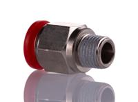 c01251228 Norgren, Push In 12 mm to R 1/4, Threaded-to-Tube Connection Style