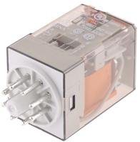 601280240040 Finder Plug In Power Relay, 24V ac Coil, 10A Switching Current, DPDT
