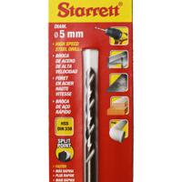 kbar050 Starrett KBAR Series HSS Twist Drill Bit, 5mm Diameter, 86 mm Overall