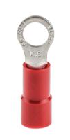 613-9249 RS PRO Insulated Ring Terminal, M4 Stud Size, 0.5mm² to 1.5mm² Wire Size, Red