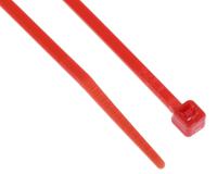 233-231 RS PRO Cable Tie, 165mm x 2.5 mm, Red Nylon, Pk-100