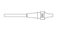 t0051326699 Weller 1 XDSL Desoldering Nozzle for use with DSX120, WXDP120, WXDV120 Desoldering Irons