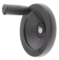 90915 Rose+Krieger Black Die Cast Aluminium Hand Wheel, 100mm diameter