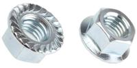 275-579 RS PRO, Bright Zinc Plated Steel Flanged Hex Nut, DIN 6923, M12