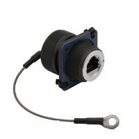 pxm06285fanbkus Bulgin 600 Series - Ethernet Buccaneer Connectors Series Female Ethernet Connector, Flange Mount, Cat5e Straight