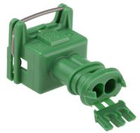 282189-4 TE Connectivity, Junior Power Timer Automotive Connector Socket Green Cable Mount 2 Way