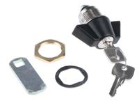 f384-01-1 Euro-Locks a Lowe & Fletcher group Company Camlock, 16mm Panel-to-Tongue, 23 x 20.2mm Cutout, Key Unlock
