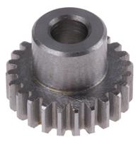 878-7869 RS PRO Steel 24 Teeth Spur Gear, 0.8 Module, 6mm Bore Diam, 19.2mm Pitch Diam, 12mm Hub Diam