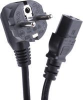 731-6191 RS PRO Straight IEC C13 Socket to Right Angle Type F German Plug Power Cord, 2.5m