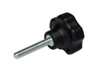 199-281 RS PRO Black Thermoplastic Multiple Lobes Clamping Knob, M5, Threaded Mount