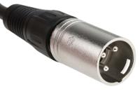 742-4494 RS PRO Female 3 Pin XLR to Male 3 Pin XLR  Cable, Black, 3m