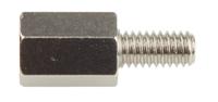 806-6714 RS PRO Standoff, M4 x M4 Thread, 10mm Body, Brass, Male/Female, 8mm Stud