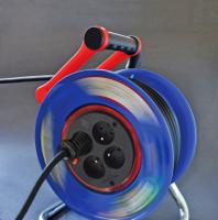 1204241 brennenstuhl 40m 4 Socket Type E - French Cable Reel Open Reel, 230 V, IP20
