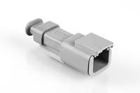 atm04-2p-sr01gy Amphenol Industrial, ATM Automotive Connector Socket Grey Cable Mount 2 Way, Crimp Termination ATM04-2P-SR01GY