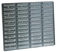 118330 Raaco PP Louvre Panel Storage Unit x 520mm x 440mm, Black