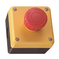 fb1w-yw1b-v4e01r Idec YW Series Twist Release Emergency Stop Push Button, Surface Mount, 1NC