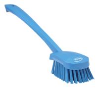 41863 Vikan Hard Bristle Blue Scrubbing Brush, 36mm bristle length, Polyester bristle material