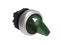 lpcsl1203 Lovato LPCSL12 Series 2 Position Selector Switch Head, 29.5mm Cutout, Green Handle