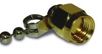 202112-10 Amphenol RF RF Connector Dust Cap for SMA Type Connector Female  Cord Included