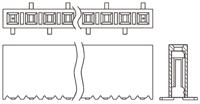 ssm-102-l-sv Samtec SSM Series Straight Surface Mount PCB Socket, 2-Contact, 1-Row, 2.54mm Pitch, Solder Termination