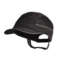 airc01v05str SURFLEX Black Standard Peak Bump Cap, PPE Protective Material