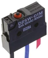 d2sw-p01m Omron Pin Plunger Micro Switch, Pre-wired Terminal, 100 mA @ 30 V dc, SPDT, IP67