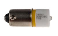 208-661 RS PRO Yellow LED Indicator Lamp, 24V ac/dc, BA9s Base, 10mm Diameter, 630mcd