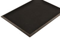 346s1824bl Notrax Sani-Trax Anti-Slip, Entrance Mat, Anti-Slip, Outdoor Use, Black, 45cm 60cm 19mm