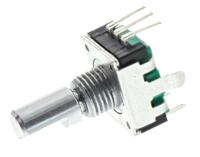 pec11r-4115f-s0018 Bourns 18 Pulse Incremental Mechanical Rotary Encoder with a 6 mm Flat Shaft (Not Indexed), Through Hole