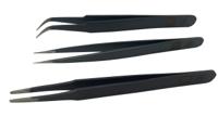 249-8649 RS PRO 120mm, Steel, Curved, Fine, Rounded, Sharp, ESD Tweezer Set