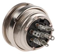 t3478-000 Amphenol Industrial, Signalmate C091 7 Pole M16 Din Socket, 5.0A, 300 V IP40, Screw On, Panel Mount