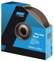 63642531824 Norton P60 Grit Medium Sandpaper Roll, 25m x 38mm