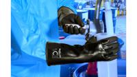 3441000-11 Mapa ULTRANITRIL 410 Black, Yellow Nitrile, Polyvinyl Chloride Work Gloves, Size 11, Nitrile, Polyvinyl Chloride Coating
