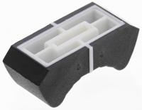 402-lk110-01 Sifam Black Potentiometer Knob Tang, 4/02 LK110 01