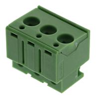 1805520 Phoenix Contact, 5mm Pitch, PTS 1.5/3-PH-5.0, 3 Way, Horizontal, Pluggable Terminal Block, Plug, Cable Mount, Spring