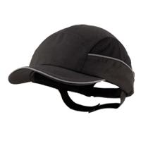 allc01v05 SURFLEX Black Standard Peak Bump Cap, ABS Protective Material