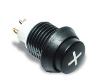 apb4e07tzbe001 C & K Illuminated Push Button Switch, Momentary, Panel Mount, 13.7mm Cutout, SPST, Blue LED, 24V dc, IP67