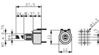 smc-10-v10-502-a-2020-mta PIHER SENSORS AND CONTROLS S.S.A 5kΩ Rotary Potentiometer 1-Gang Panel Mount, SMC-10 V10 502 A 2020 MTA