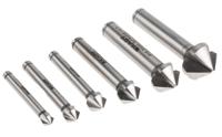 4405727 EXACT HSS-E Countersink Drill Bit Set, 6.3 mm, 8.3 mm, 10.4 mm, 12.4 mm, 16.5 mm, 20.5 mm Head, 3 Flute(s), 90°, 6