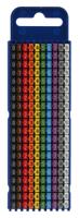 561-02100-wic2-0-9-pa66-special HellermannTyton WIC2 Snap On Cable Markers, assorted colours, Pre-printed "0 → 9", 2.8 → 3.8mm Cable, for