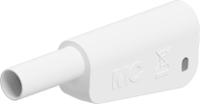 662023-29 Staubli White Plug Test Plug, Solder Termination, 32A, 1kV, Gold Plating
