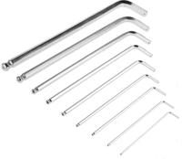542-3515 RS PRO 9 piece L Shape Metric Hex Key Set, 1.5 → 10mm
