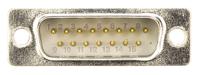 09662286700 HARTING D-Sub Standard 15 Way Right Angle Cable Mount D-sub Connector Plug, 2.77mm Pitch
